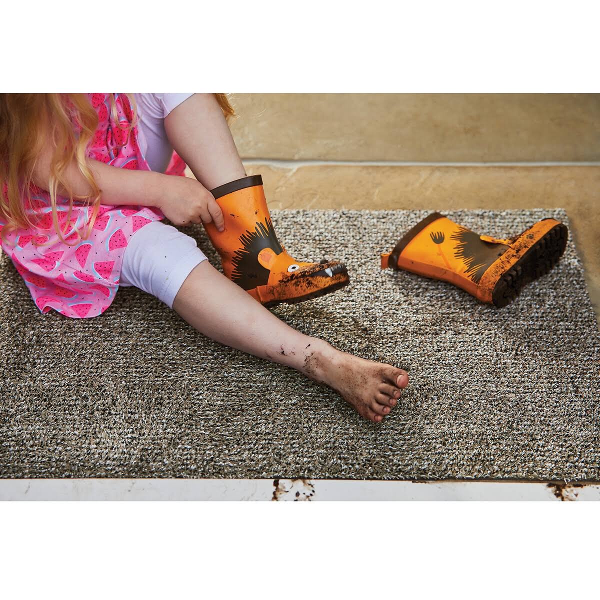 Plow & Hearth My Mat Dirt Trapping Mud Rug, 19 Inch X 29 Inch - Coffee, Size: 19 X 29, JJSVEKSN_GBVF5