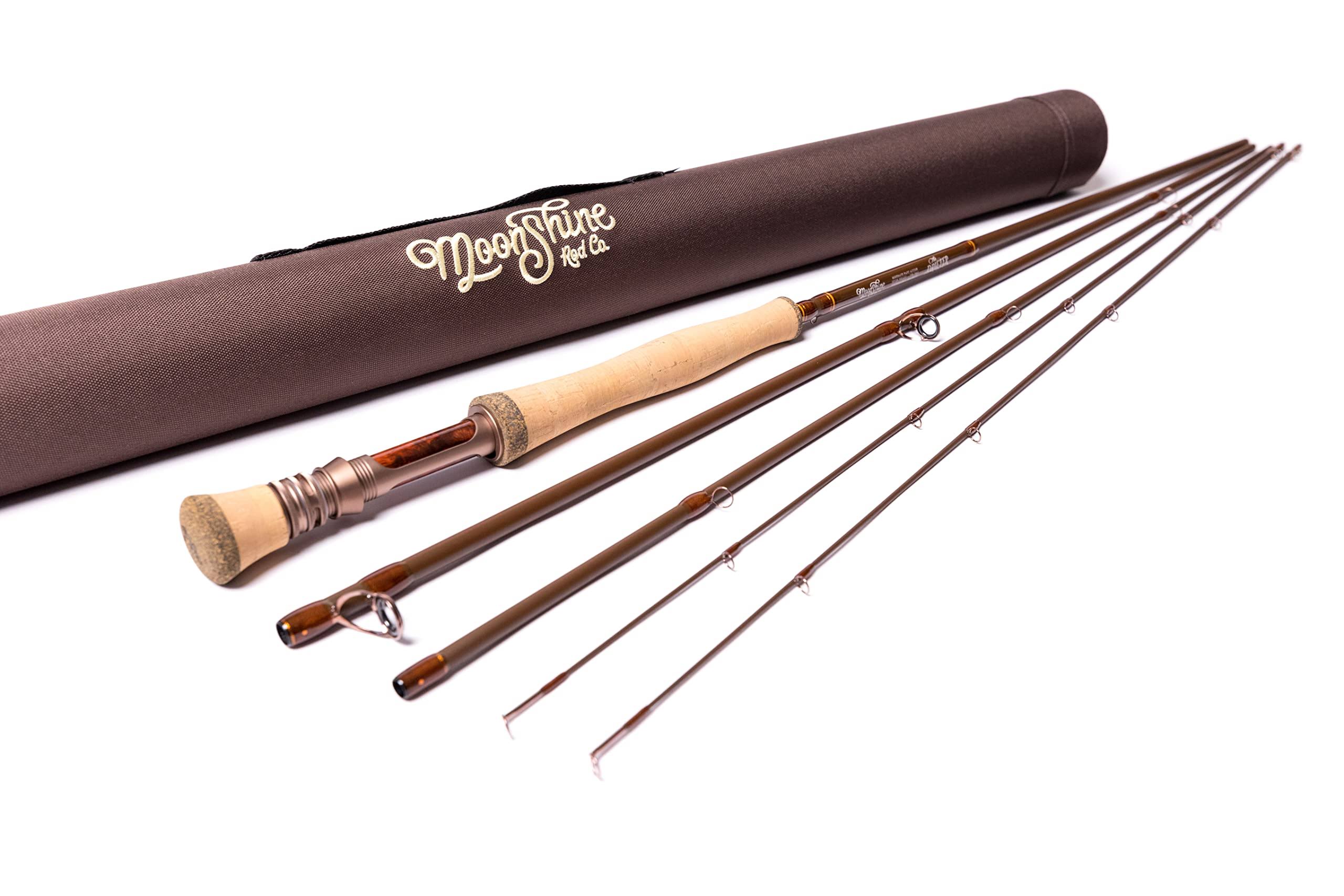 Moonshine Rod Co. The Drifter Series Ii Fly Fishing Rod With Carrying Case And Extra Rod Tip Section, 5wt EJGCUBHZ_541SL