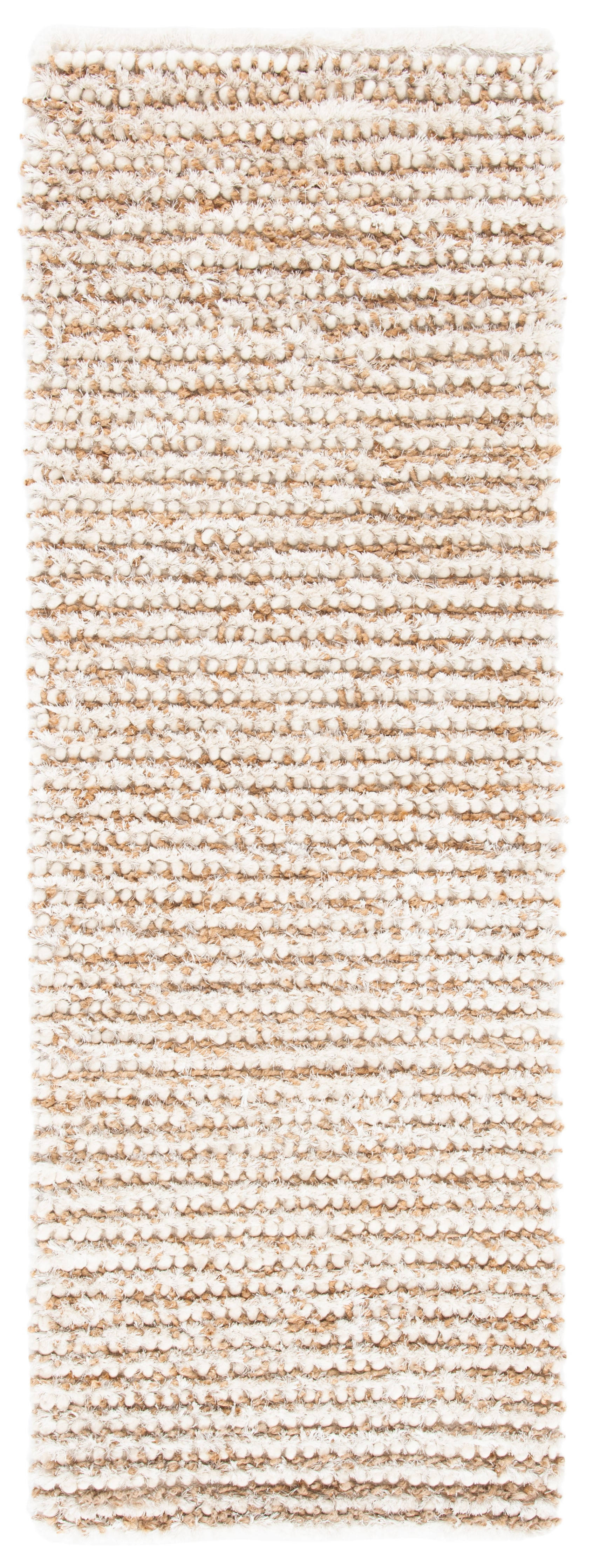 Safavieh Shag White & Beige Area Rug; Square 7' WEQYXDFQ_AGASP
