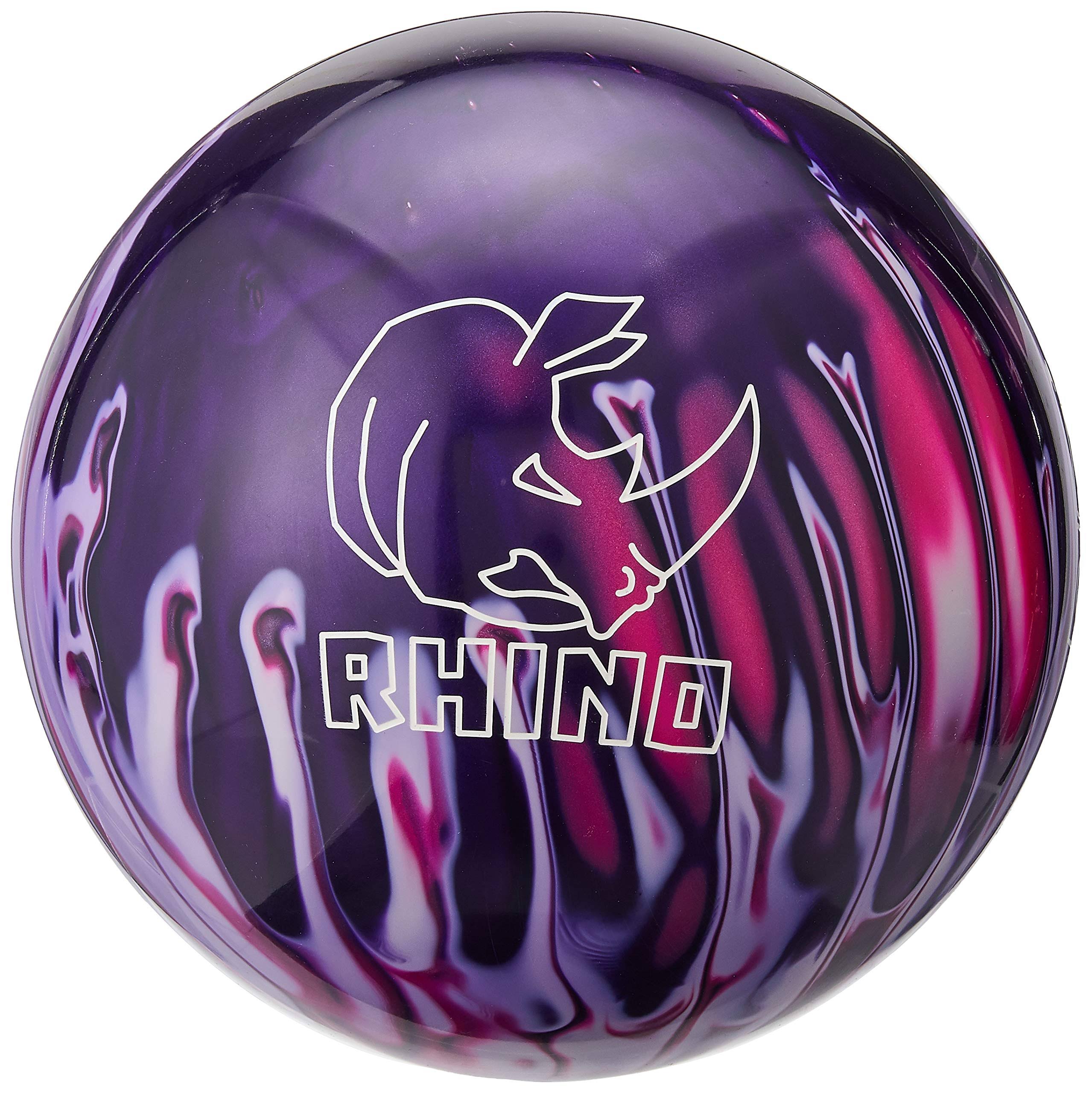 Brunswick Rhino Pearl Bowling Ball Red/Black/Gold, 14 Lbs. 7LJXEBY5_3WPJN