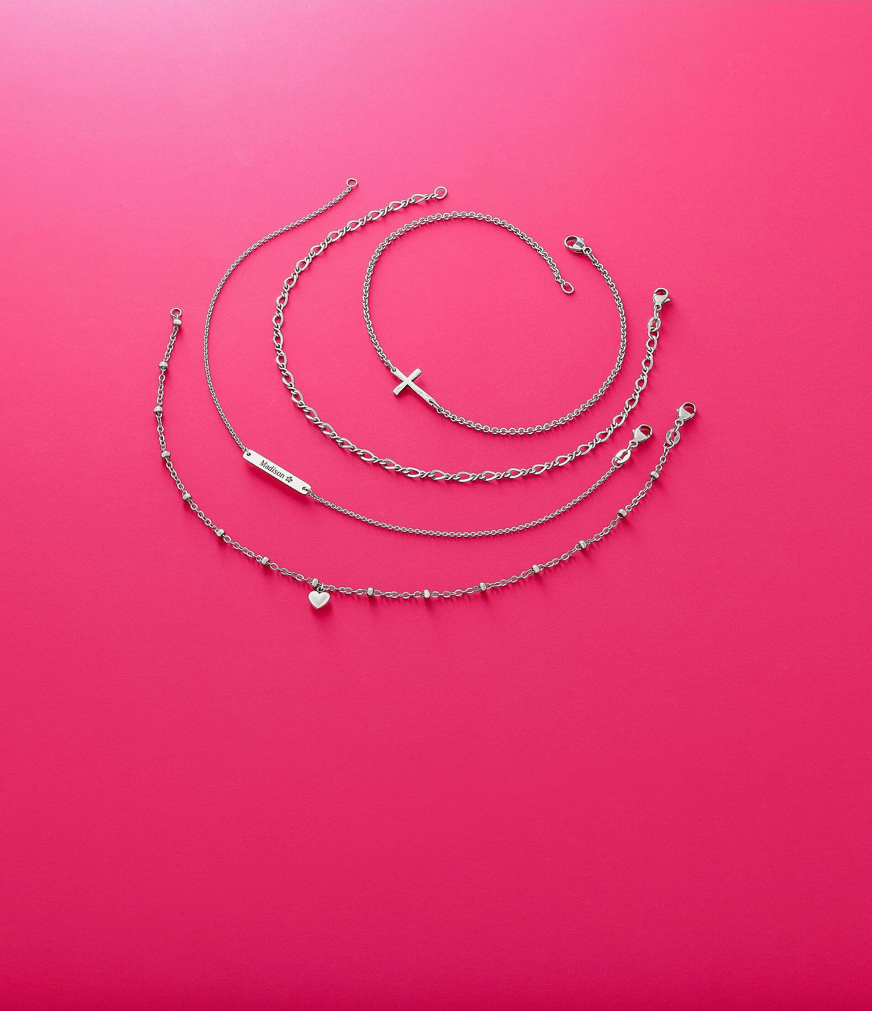 James Avery Heart Drop Ankle Bracelet - 10 In. K70EANDU_J0PZD