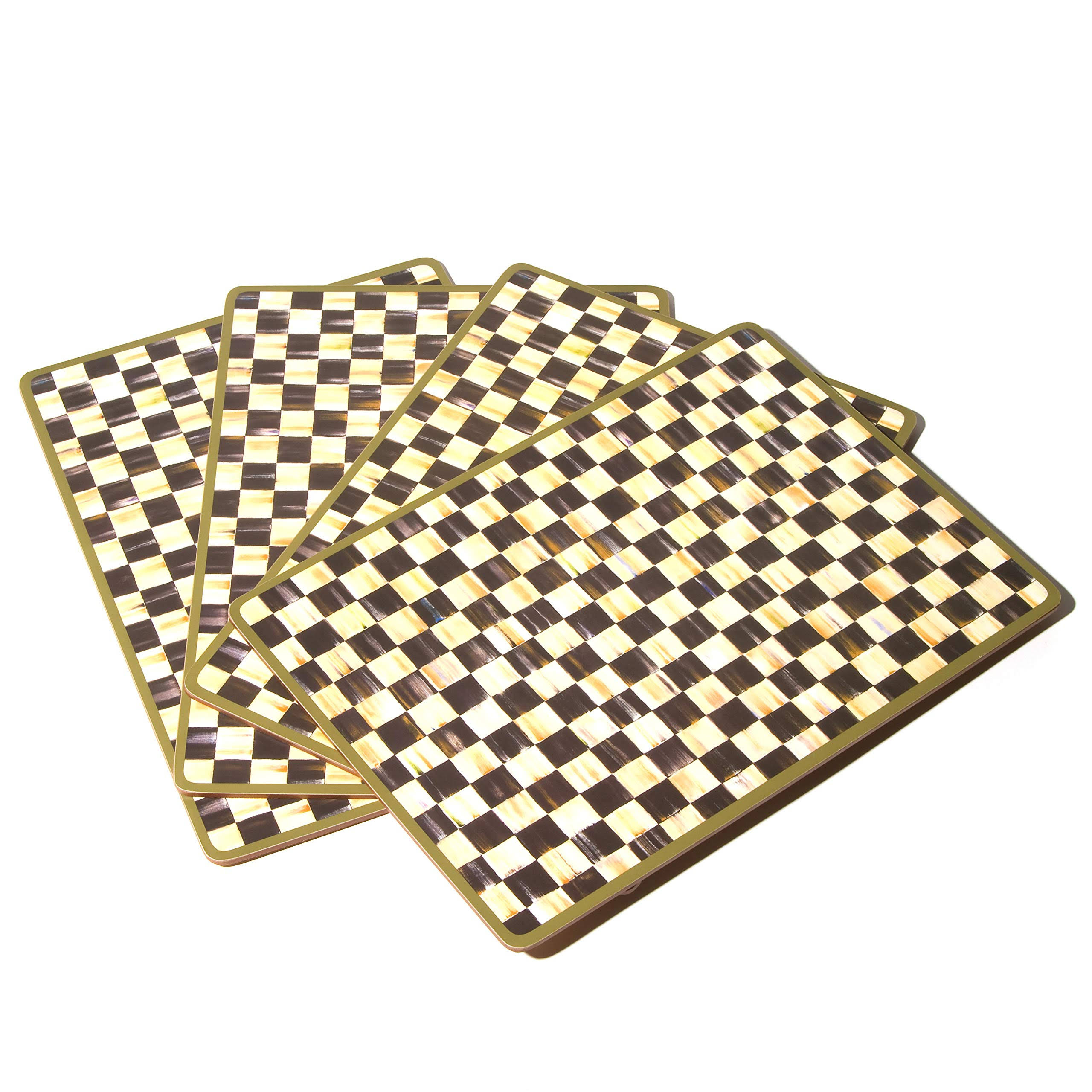 Mackenzie-Childs - Courtly Check Cork Back Placemats - Set Of UOZO9LE4_3WDCR