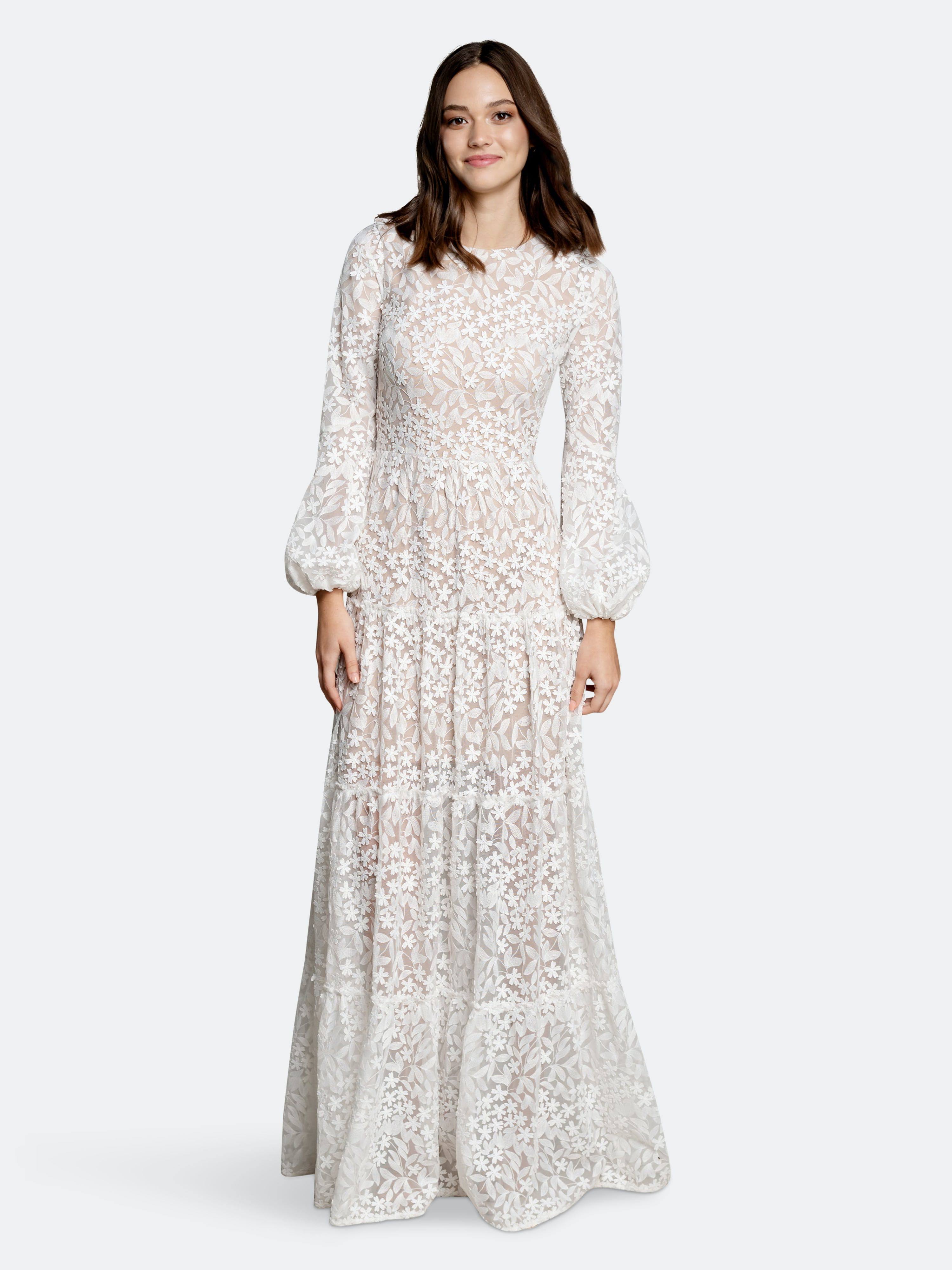 Dress The Population Lyra Gown - White - OO3GYKFB_2OUZU