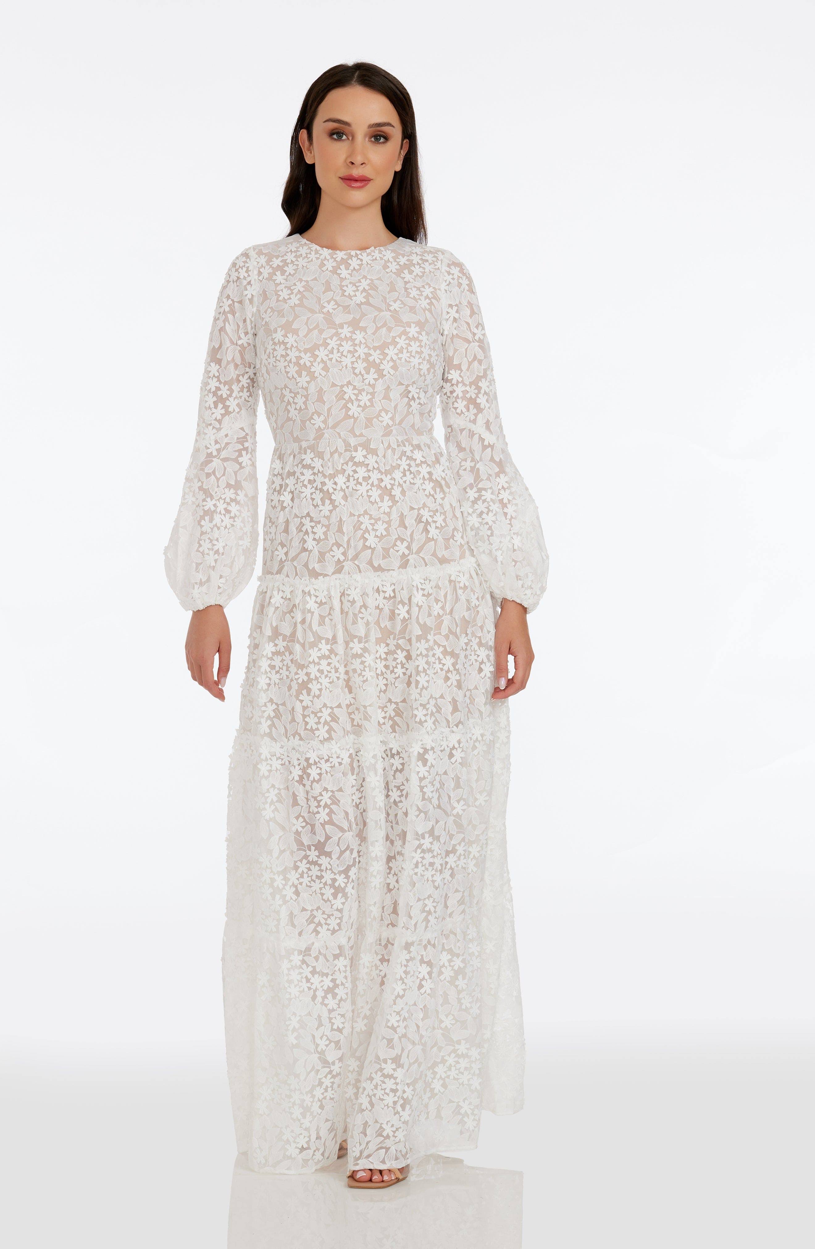 Dress The Population Lyra Gown - White - OO3GYKFB_2OUZU
