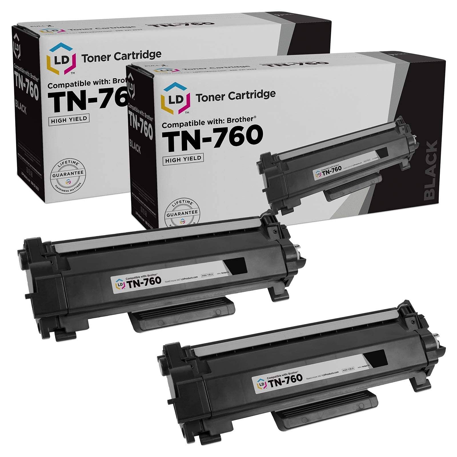 Ld Compatible Replacement For Brother Tn760 High Yield Black Toner ZSLD1RRG_Y7R8M