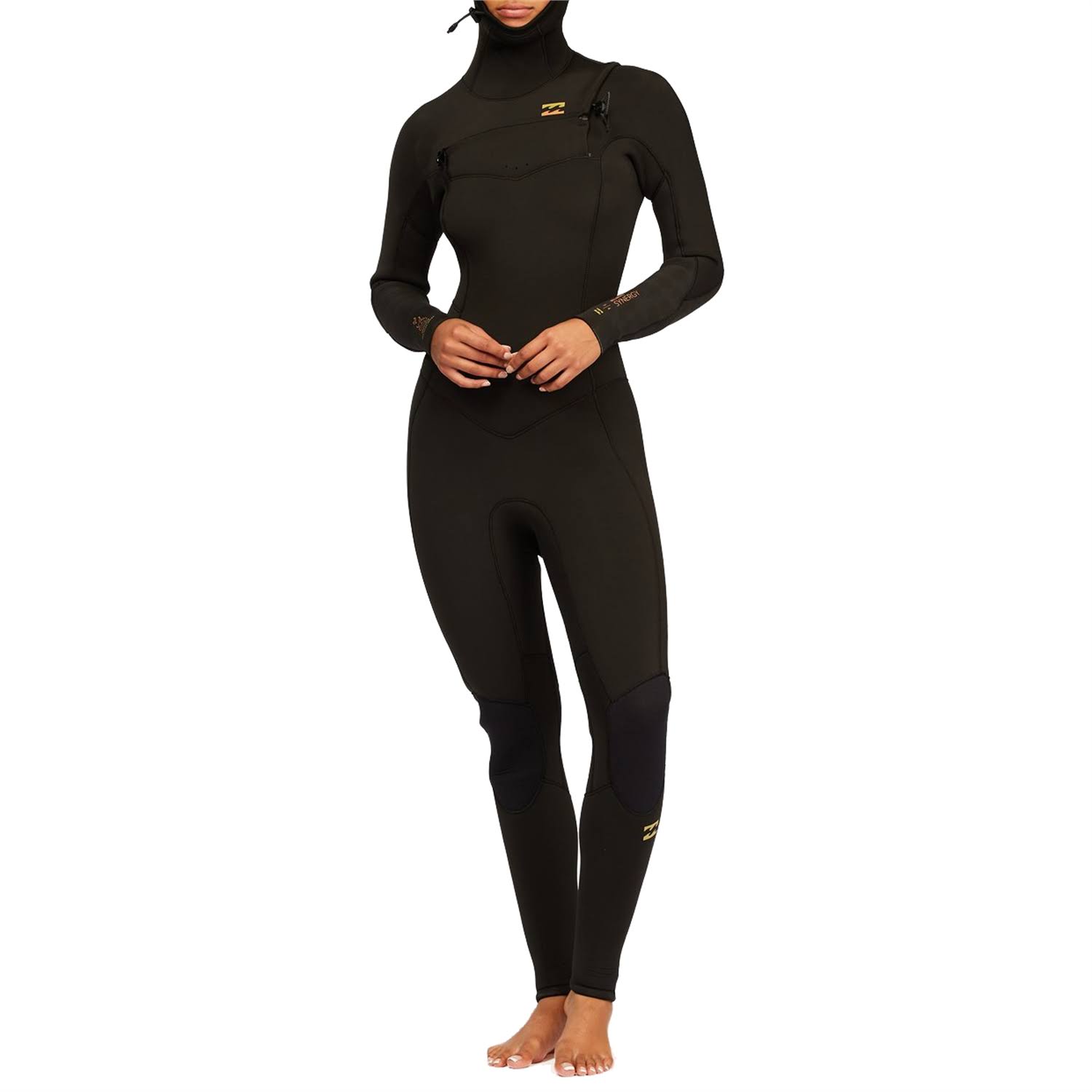 Billabong Women's Synergy 5/4 Hooded Chest Zip Wetsuit, 8 / Wild INLQGKVP_0XIFO