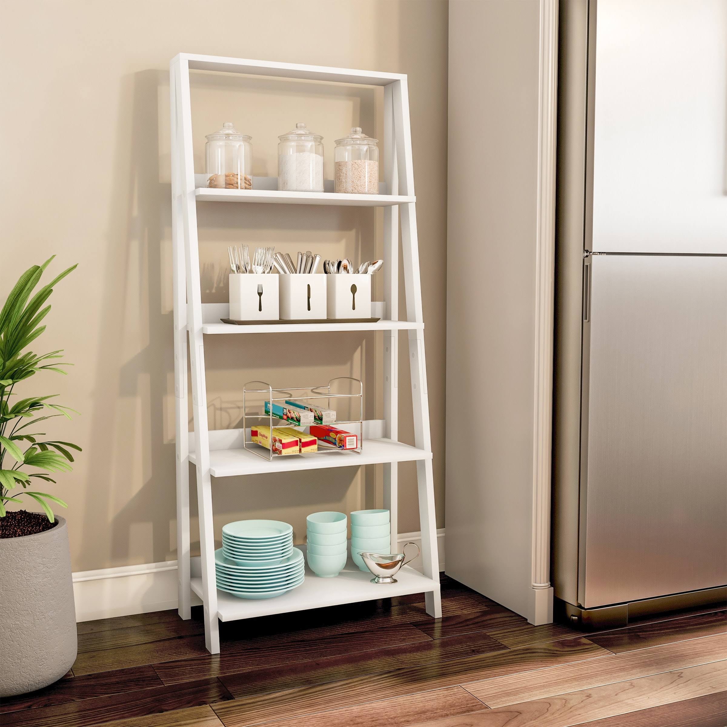 Lavish Home 4-Shelf Ladder LQZLAMQX_WO0AI