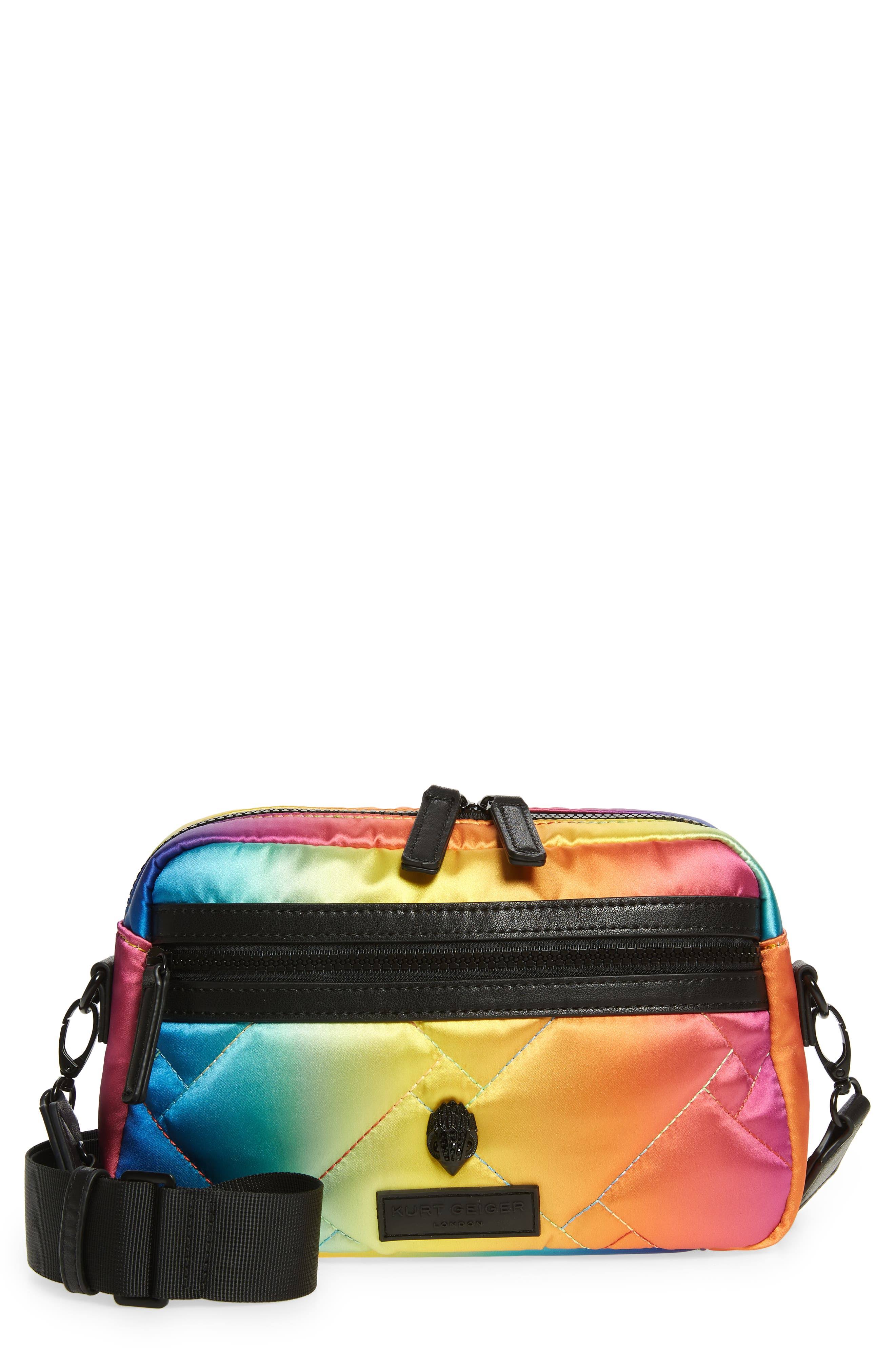 Kurt Geiger London Nylon Quilted Rainbow Ombre Crossbody ICNW0NMO_Y1K5D