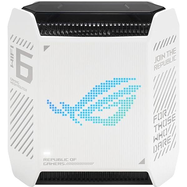 Asus Rog Rapture Gt6 (Ax10000) Tri-Band Wifi 6 Extendable Gaming Router, 2.5g Port, Triple-Level Game Acceleration, Unii 4, Free Lifetime DA57MGCC_ZSQ4W