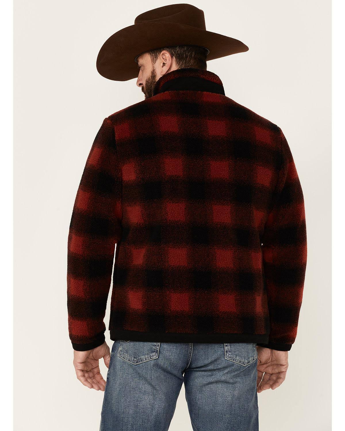 Pendleton Men's Lone Fir-Stand Collar Zip Jacket - Xl - Red XLNUNHCF_FCCTH