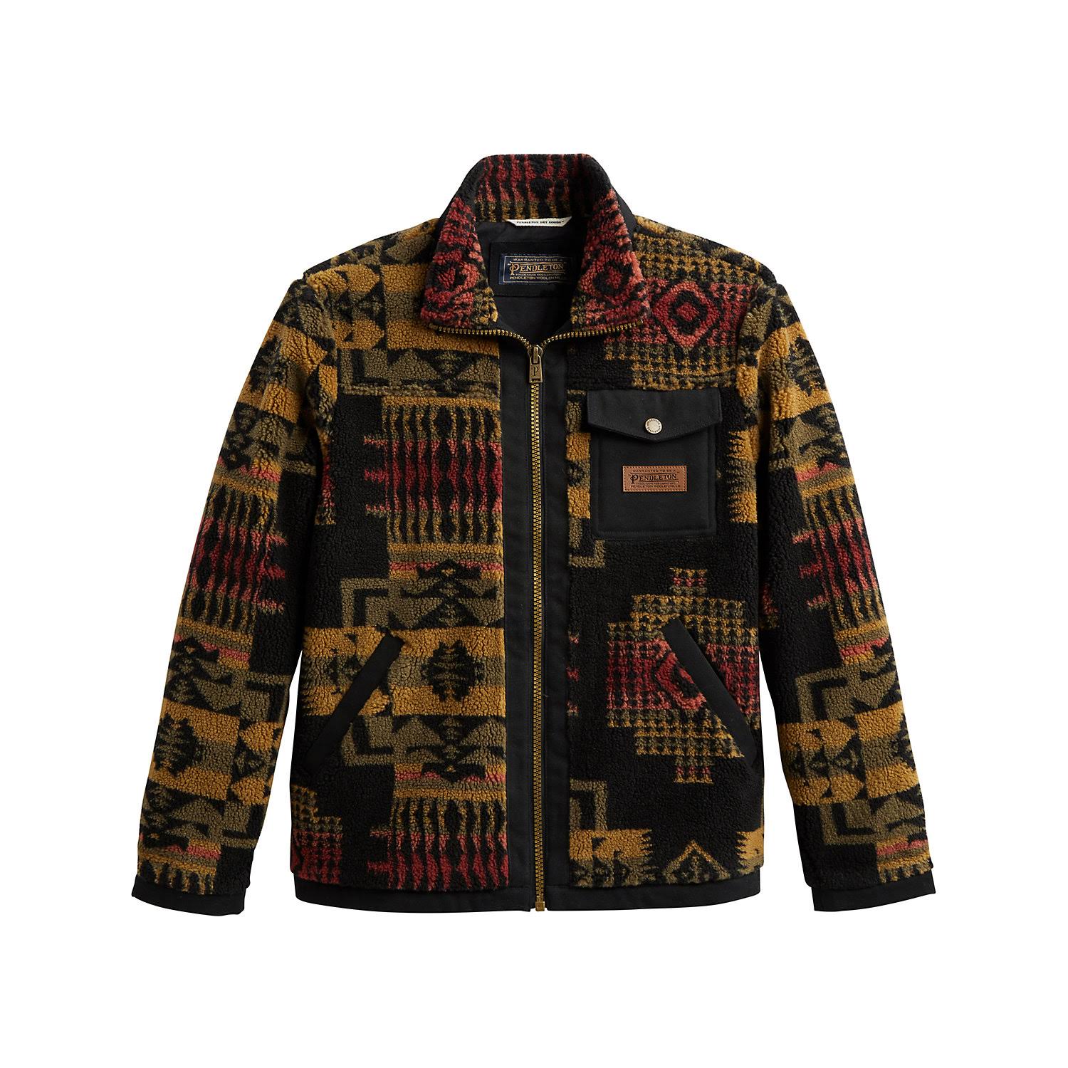 Pendleton Men's Lone Fir-Stand Collar Zip Jacket - Xl - Red XLNUNHCF_FCCTH