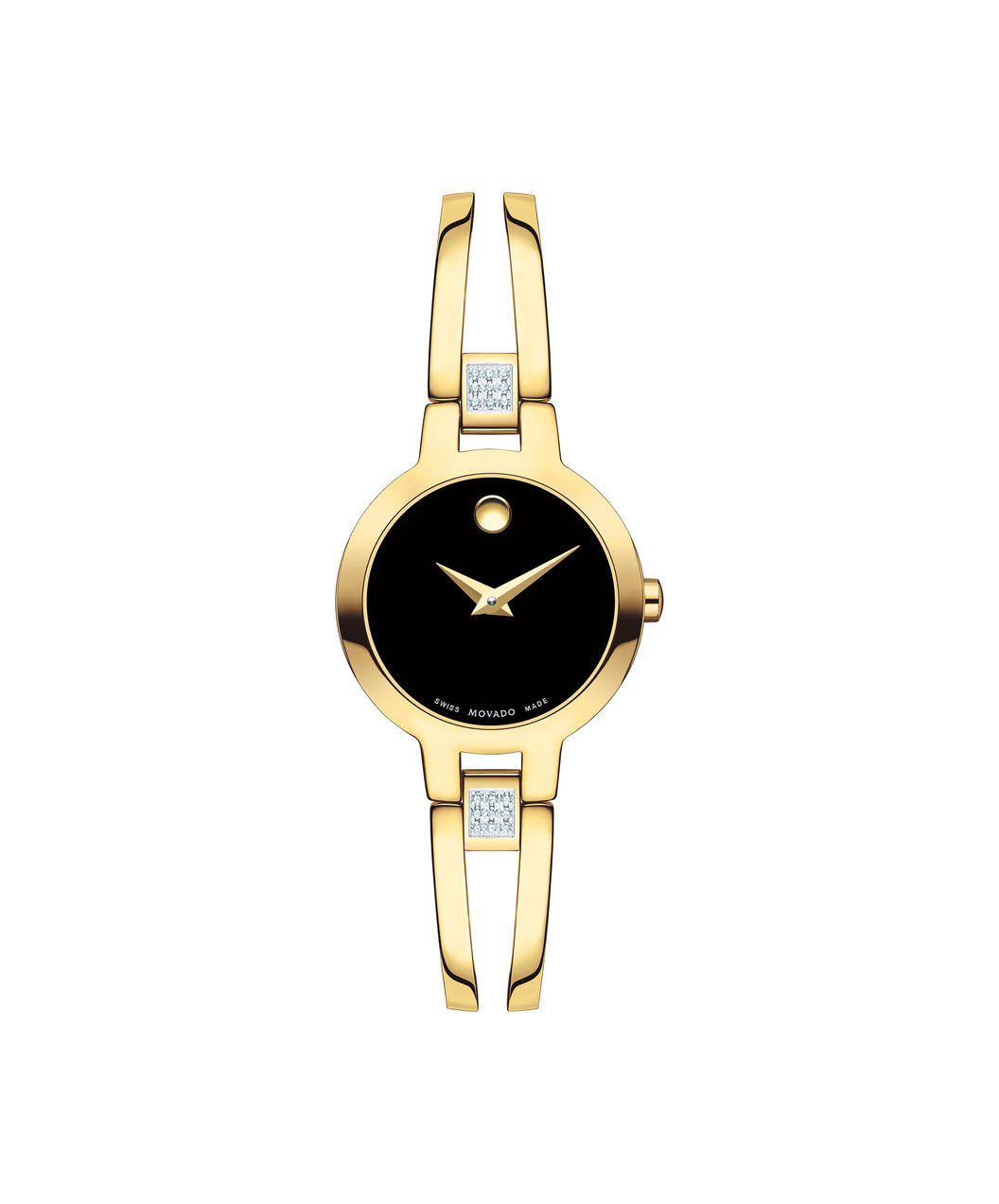 Movado Amorosa Black Dial Gold Women's GMX49AFS_BRLNH