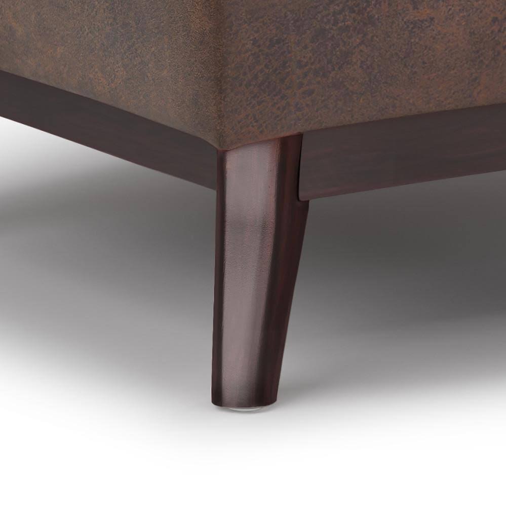 Simpli Home - Owen Tray Top Small Coffee Table Storage Ottoman - Distressed UBLTZVFT_8BHGE