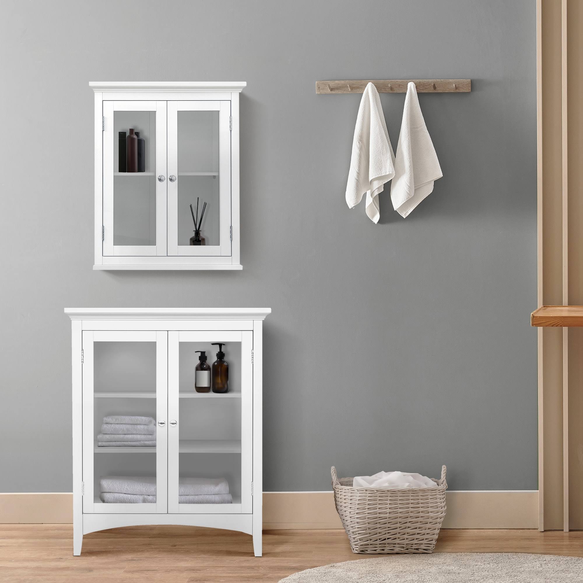 Elegant Home Fashions 7060 Madison White Double Floor 1C93VFBH_U6LEX