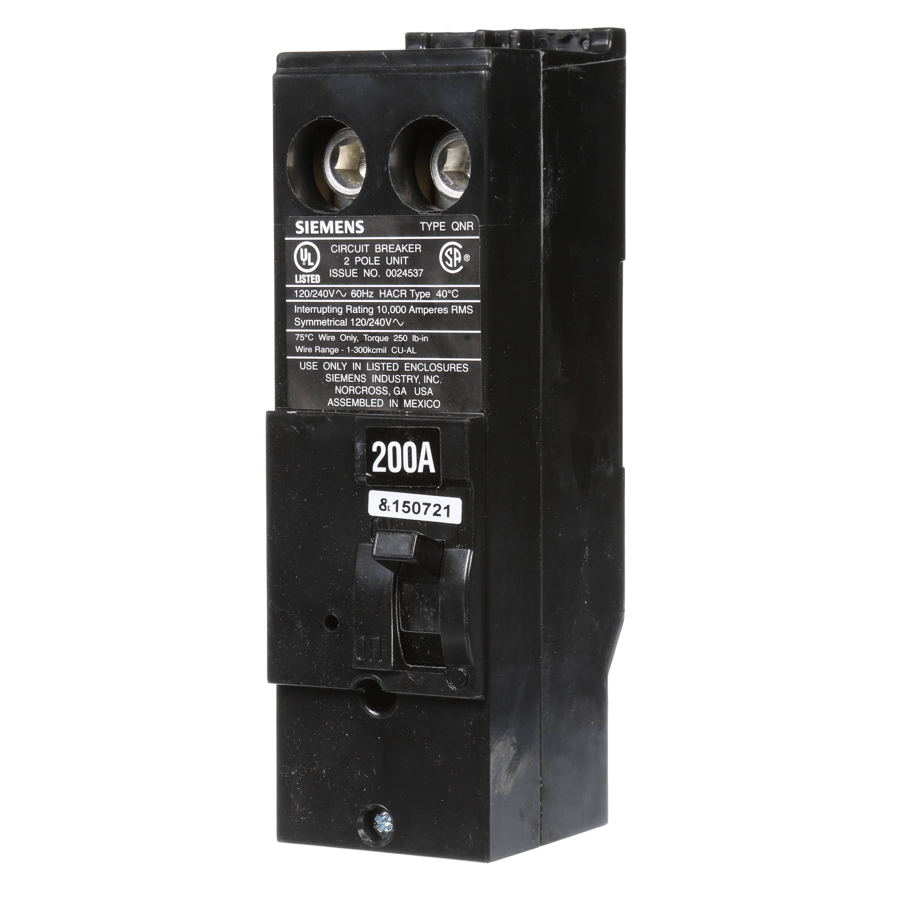 Siemens Qn2200r 200-Amp 2-Pole Main Circuit XSG67Q5Y_D7FMQ