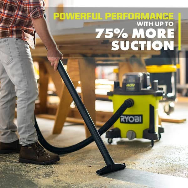 40v 10 Gal. Cordless Wet/Dry Vacuum (Tool Only) With Replacement Foam Filters (2-Pack) XXGEXGLU_CV8KI