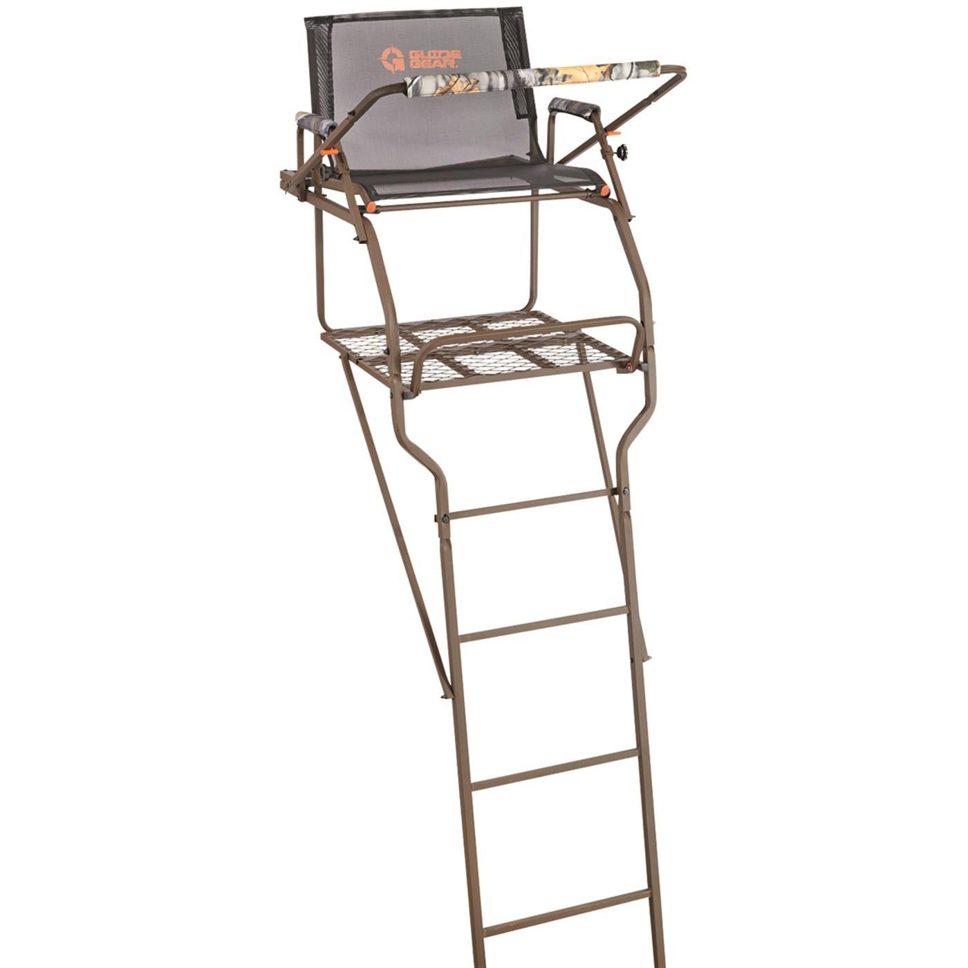 Guide Gear Ultra Comfort 18' Ladder Tree Stand For Hunting Climbing Hunt Seat, Hunting Gear Equipment Accessories, Size: CRINDHQK_MROV2