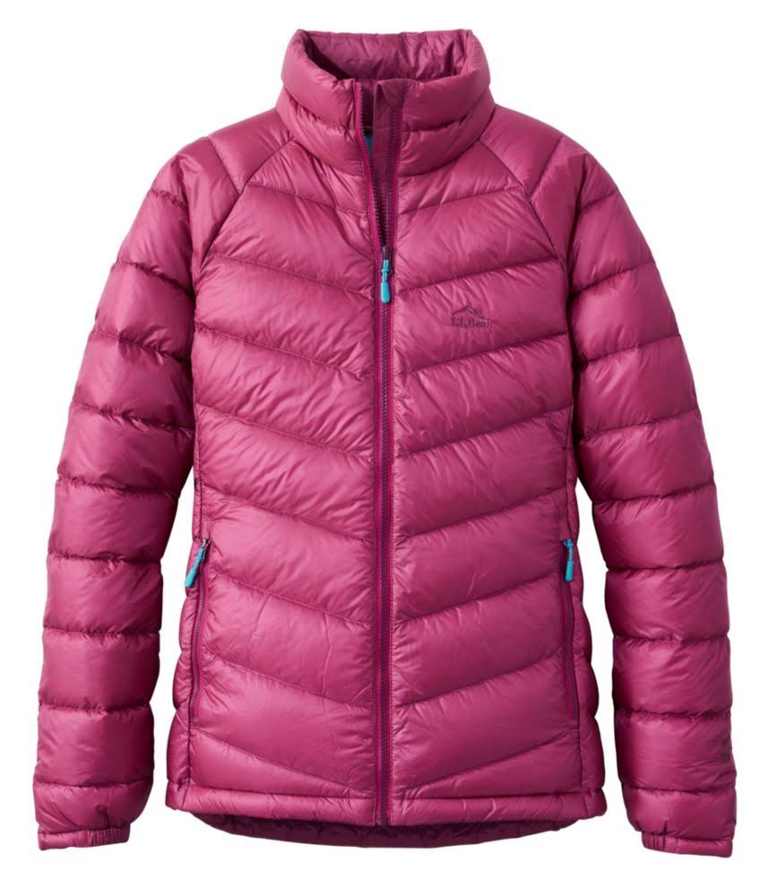 L.L.Bean Ultralight 850 Down Hooded Jacket Women's Clothing Sugarplum : EESWGY0R_QJ5TB