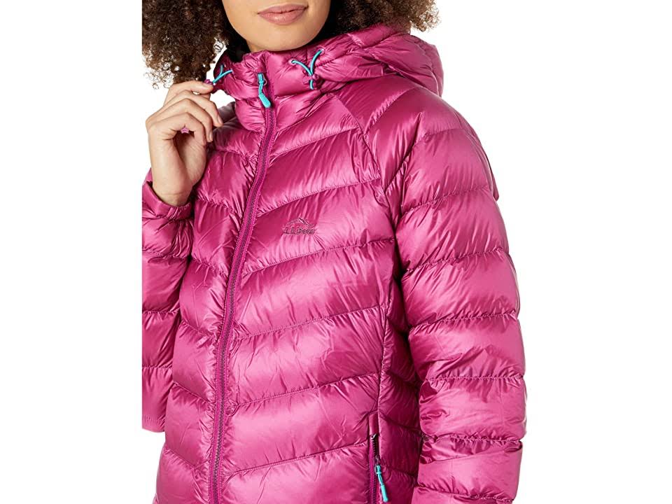 L.L.Bean Ultralight 850 Down Hooded Jacket Women's Clothing Sugarplum : EESWGY0R_QJ5TB