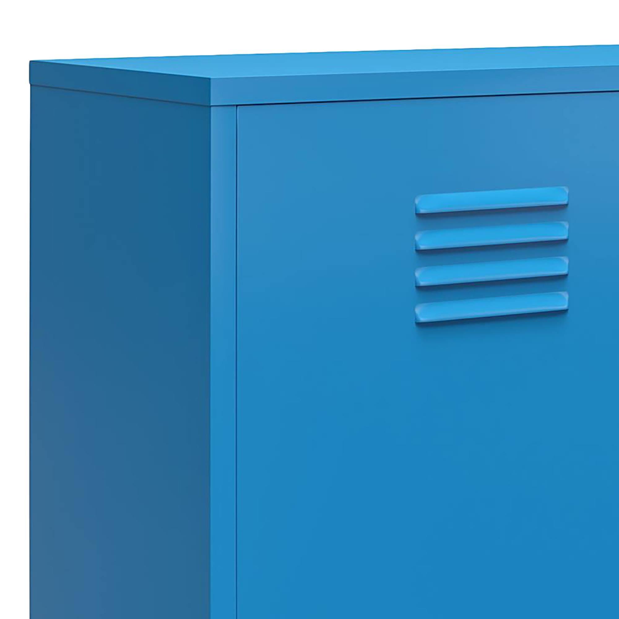 Novogratz Cache 2 Door Metal Locker Accent Cabinet (Blue) YREEPF6I_CWZ6Z