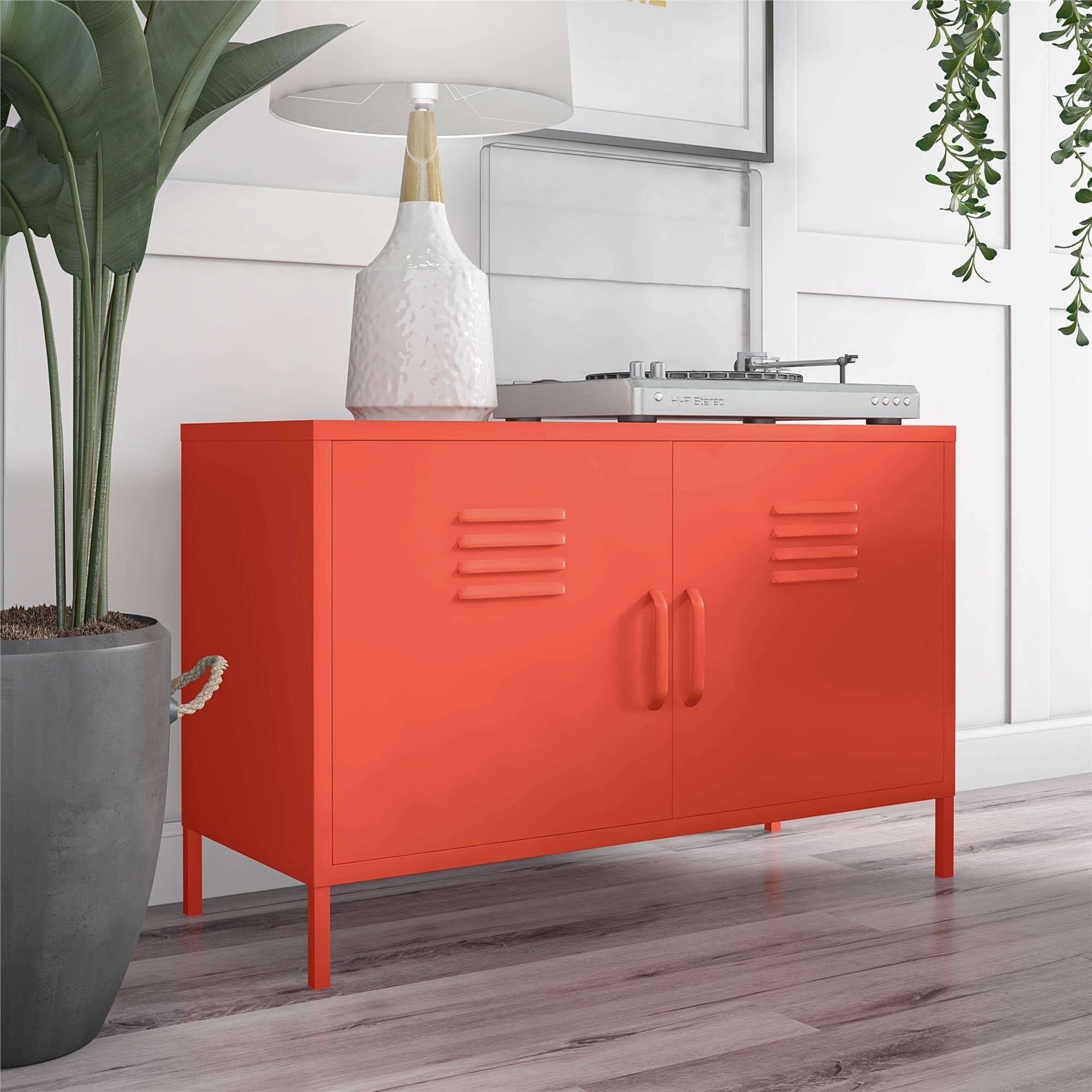 Novogratz Cache 2 Door Metal Locker Accent Cabinet (Blue) YREEPF6I_CWZ6Z