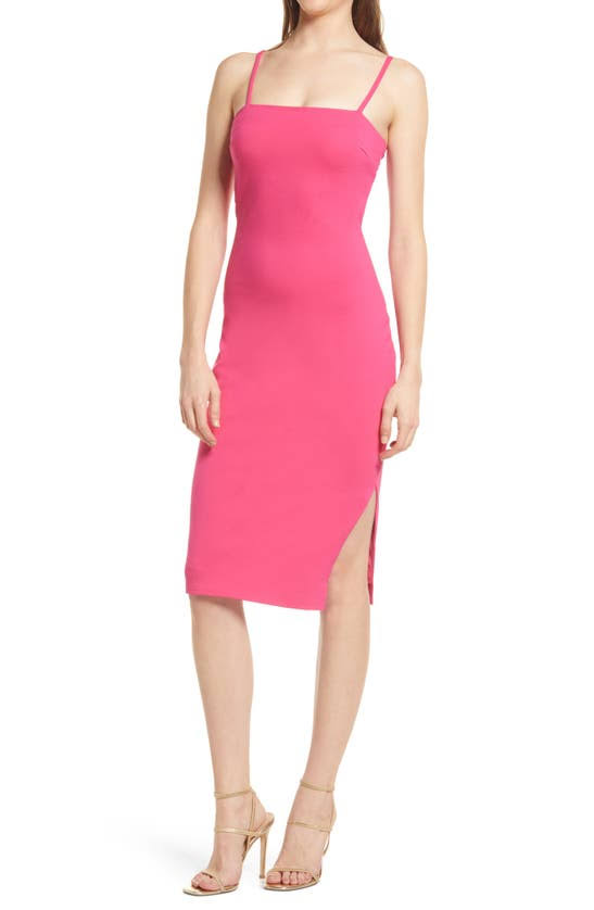 Lulus Paulina Square Neck Cocktail Sheath Dress Bright LYBDE370_EXV7Z
