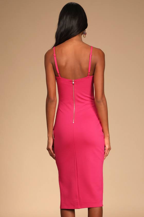 Lulus Paulina Square Neck Cocktail Sheath Dress Bright LYBDE370_EXV7Z