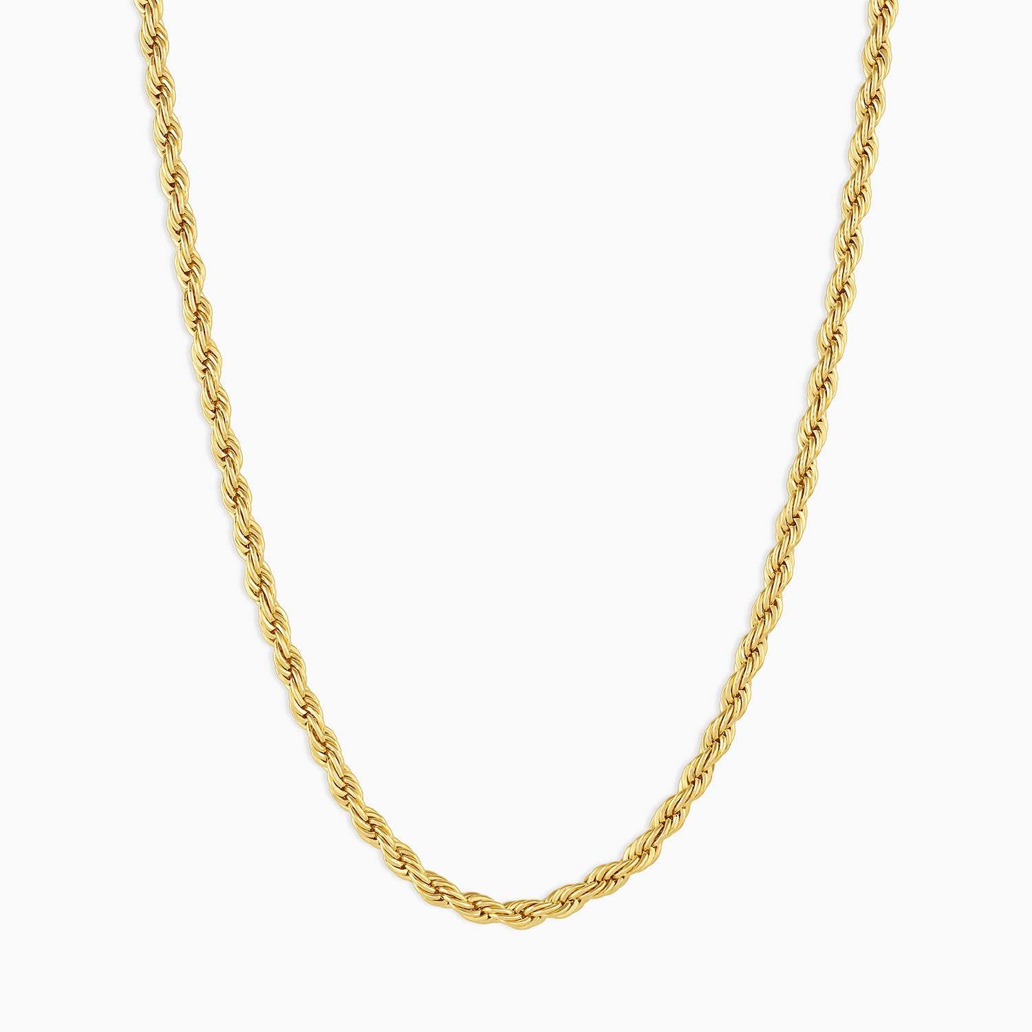 Crew Rope Chain Necklace In Gold, Women's By AJDM4DLZ_LFM4N
