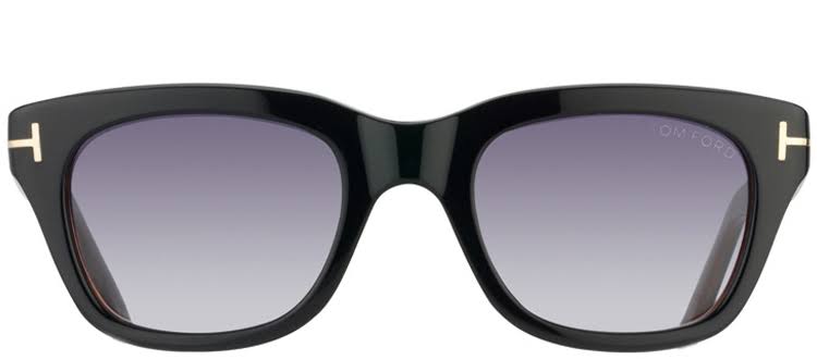 Tom Ford Snowdon Tf 237 05b Black On Dark Havana Rectangle Plastic Sunglasses - HO8HO9NB_LDDRB