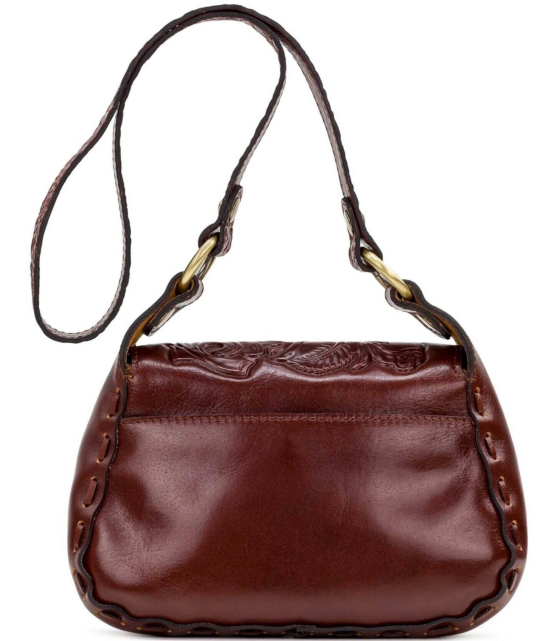 Patricia Nash Micaela Baguette Leather Crossbody - Berry ZXJH9CFV_MPYV8