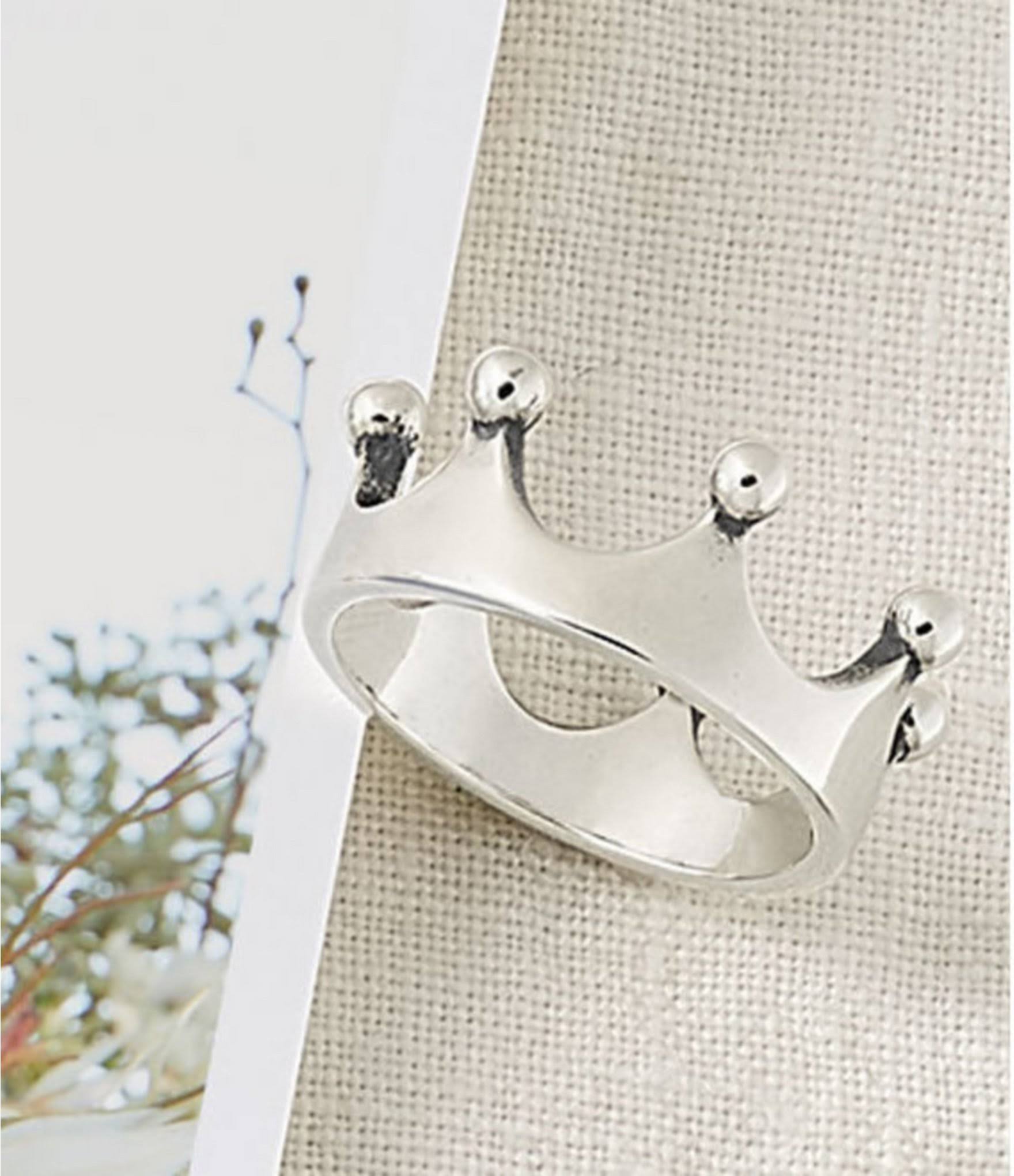 James Avery Sterling Silver Princess Crown Ring, Womens, 8.5, Sterling SXMJP50S_N8C52