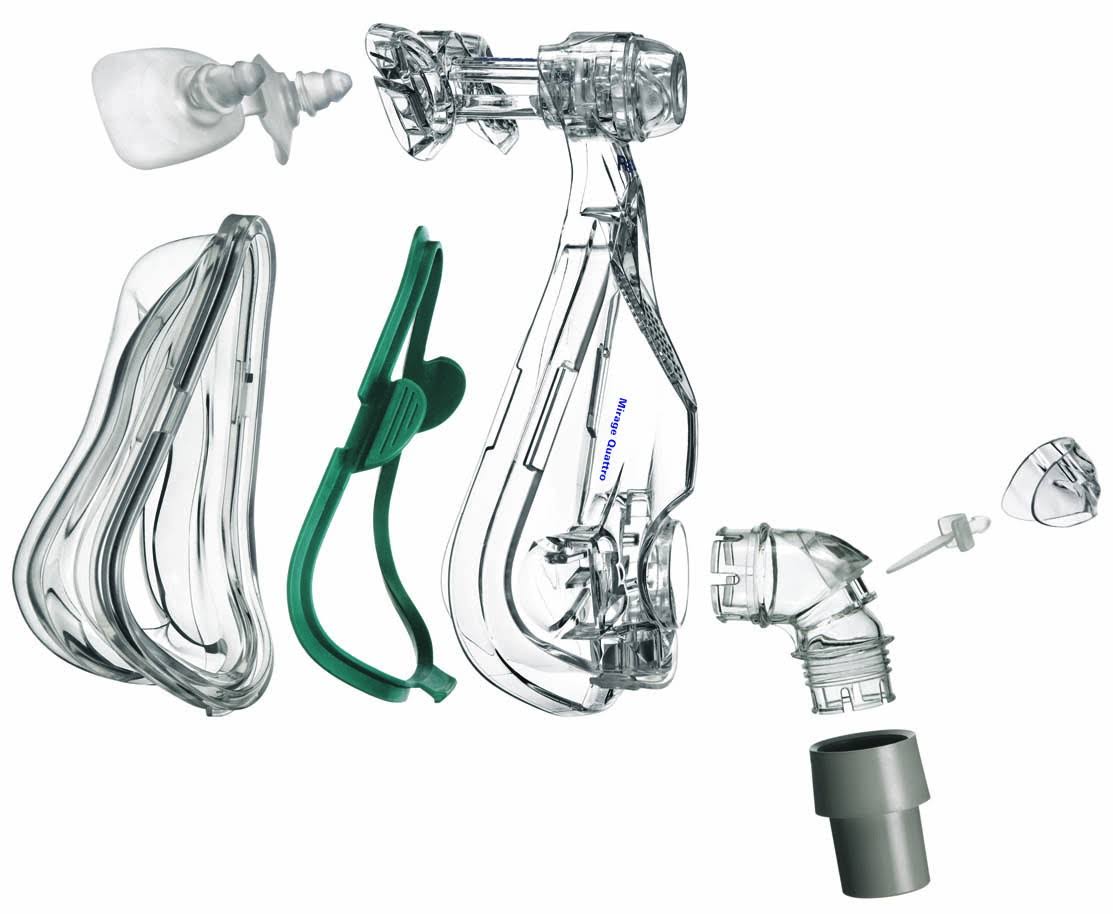 Resmed Mirage Quattro Full Face Cpap Mask With Headgear - 2NWNUL1L_SMCYQ