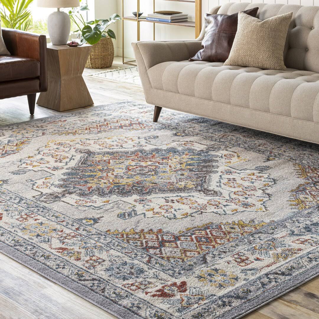 Langley Street Kopf Oriental Gray Area Rug Lark Manor Rug Size: Rectangle 710x22 X AXT9INRA_RC8CM