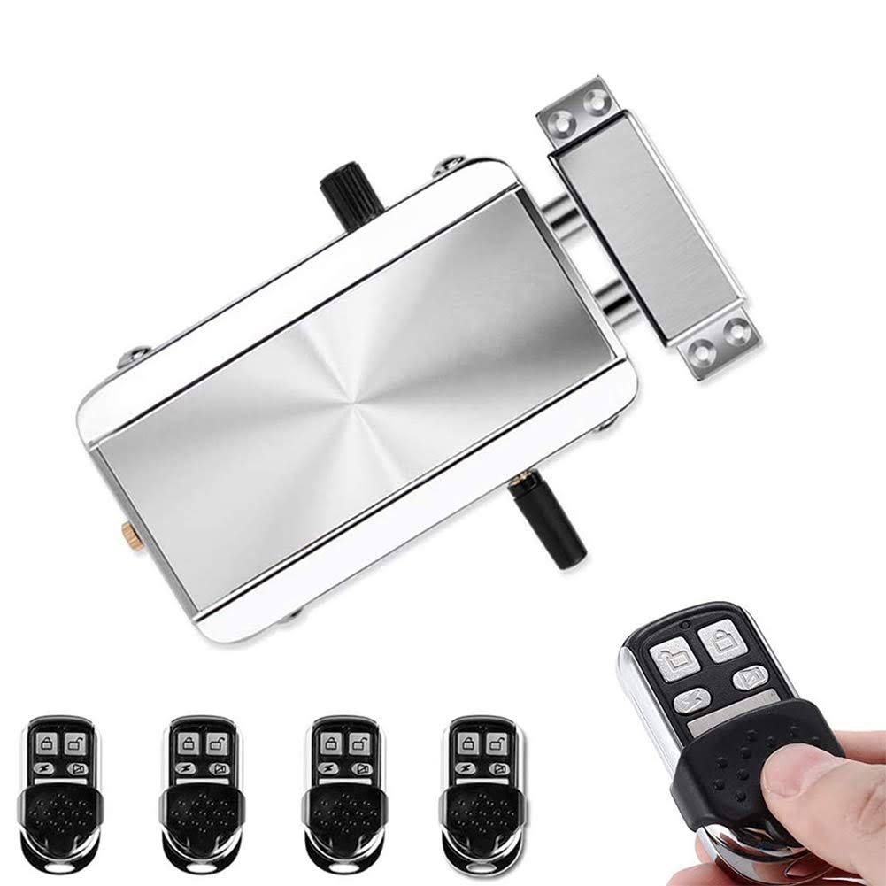 Honutige Electronic Deadbolt Door Lock, Smart Wireless Anti-Theft Home Security Keyless Deadbolt Access Control System With 4 Remote F3GOKWBJ_YRSX3