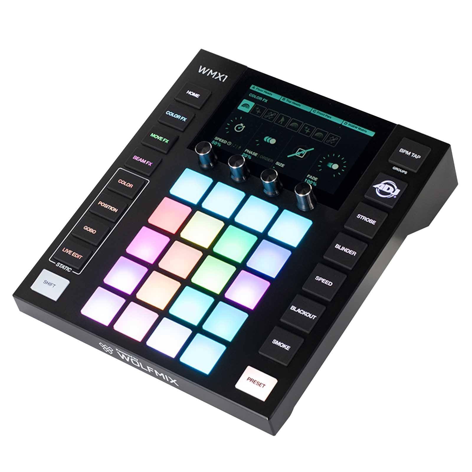 Adj Wmx1 Standalone Dmx Lighting Controller With Premium Multipurpose Eva Case WMFL3XWT_NTDM3