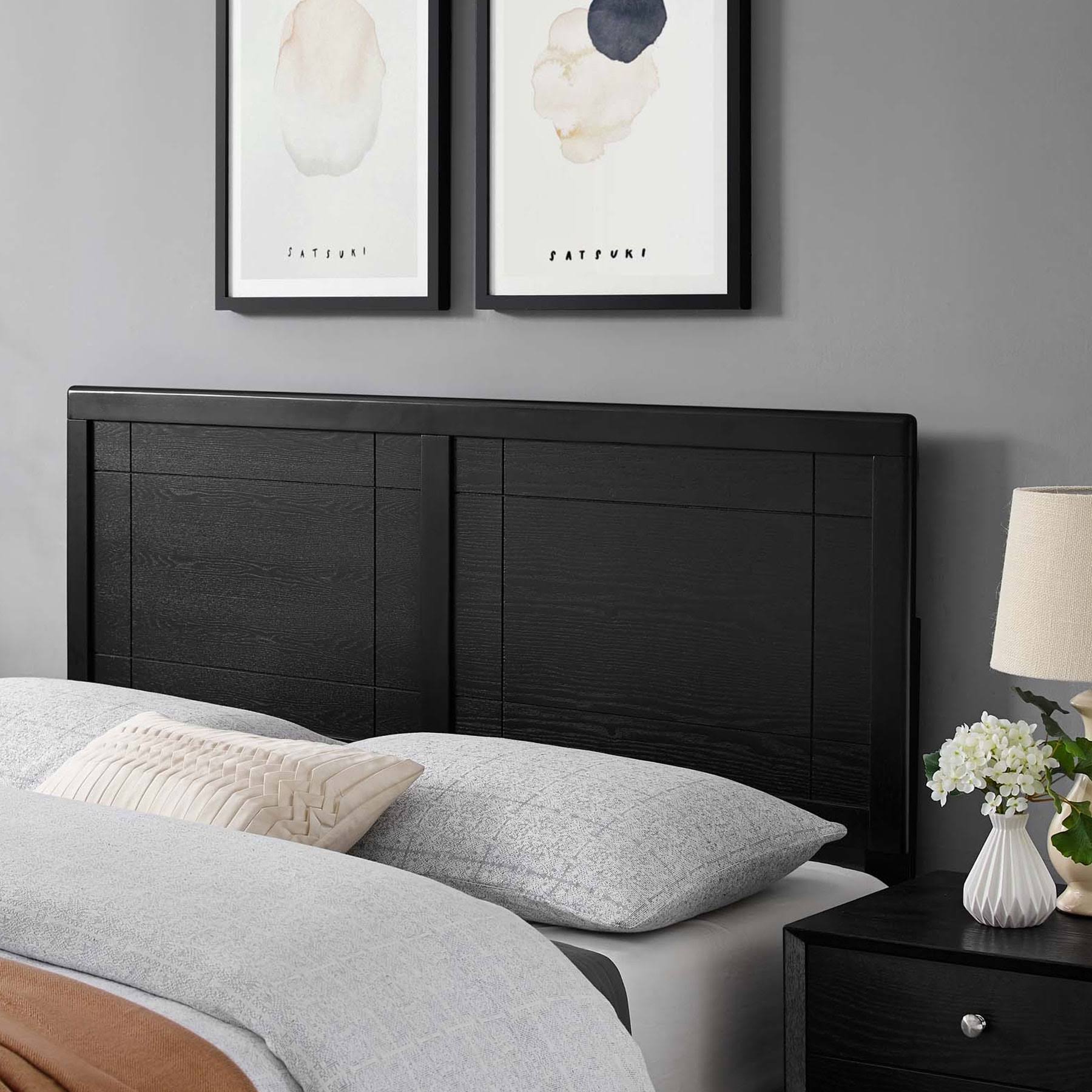 Modway Archie King Headboard Black JAVCPVSN_Q6UTS