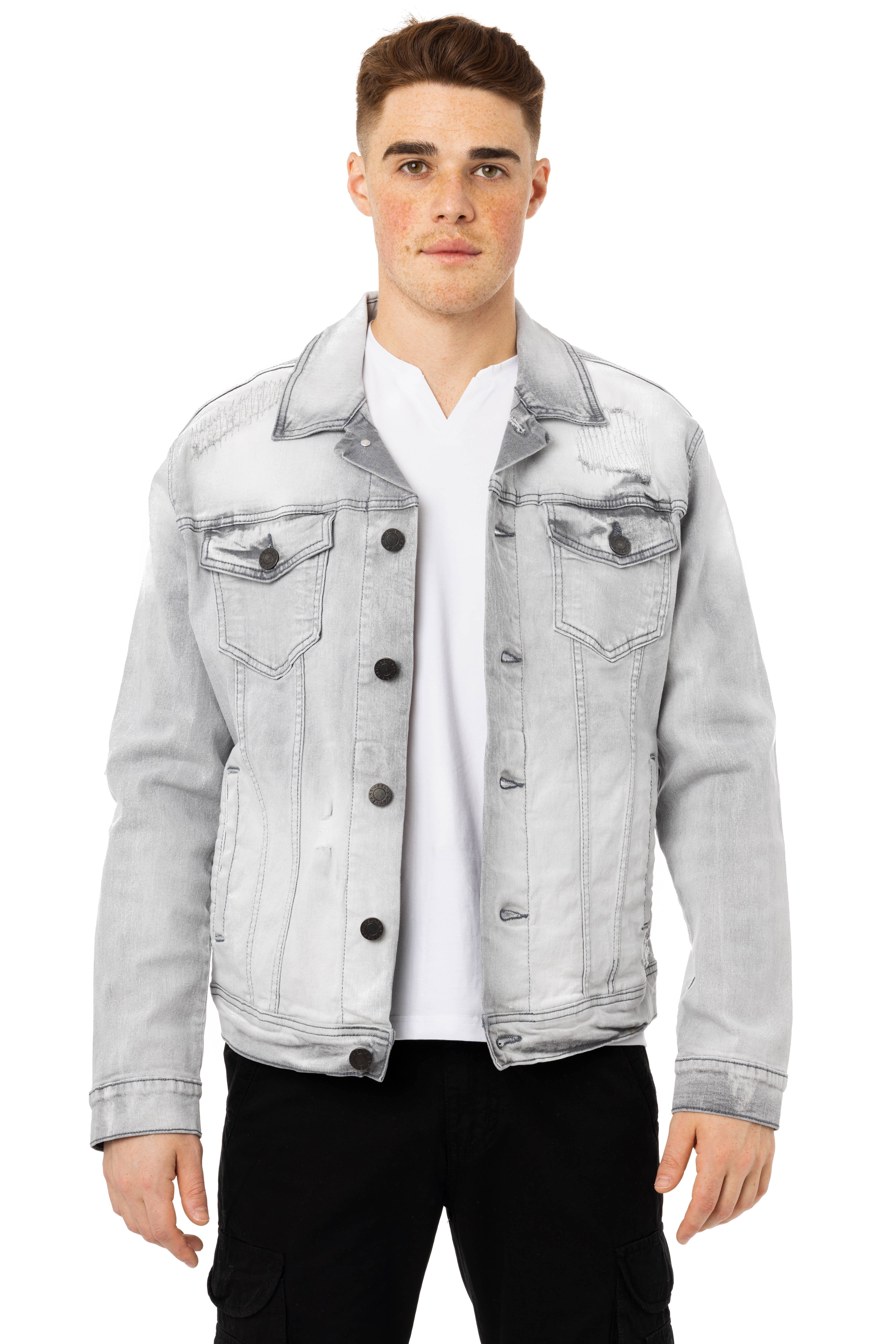 X-Ray Men's Slim Washed Denim Jacket - JSDBTSFC_1B1CN