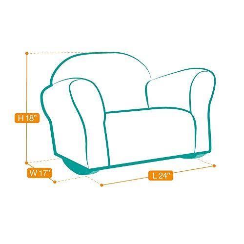 Keet Roundy Gingham Rocking Kids Chair, 3FHHBM6L_XTDMX