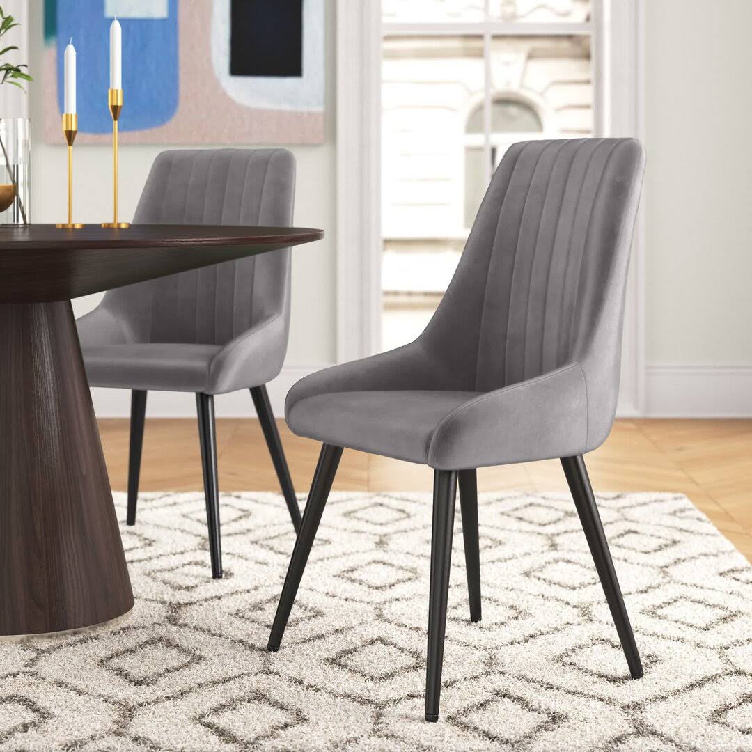 Flythe Tufted Velvet Upholstered Side Chair Mercer41 Color: 7RRM3K25_APUB6