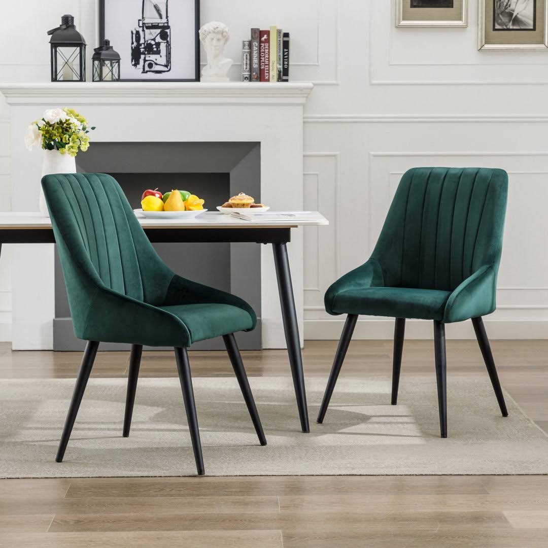 Flythe Tufted Velvet Upholstered Side Chair Mercer41 Color: 7RRM3K25_APUB6