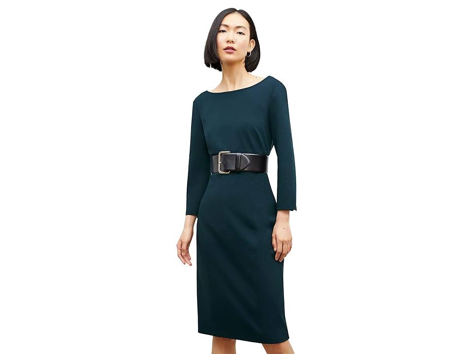 M.M.Lafleur Winston Dress - Washable Ponte Women's Clothing Deep Sea : YBCJLNI6_ZSCRT