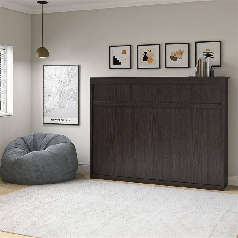 Atlin Designs Transitional Engineered Wood Full Size Daybed Wall Bed In 0RGHXNCG_V973A