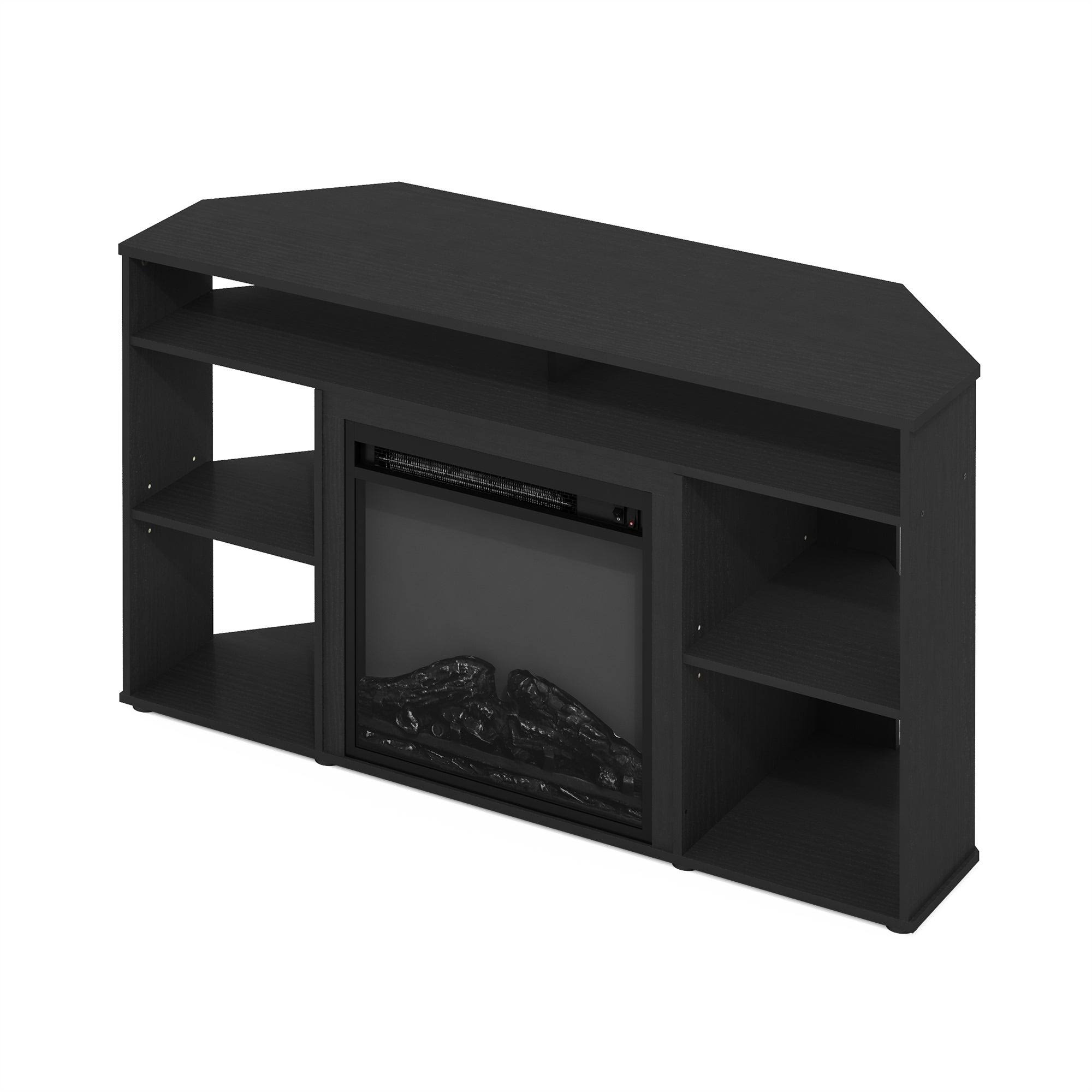 Furinno Jensen Corner Tv Stand With Fireplace For Tv Up To 55 Inches - RSVJ4RAM_PBSAO
