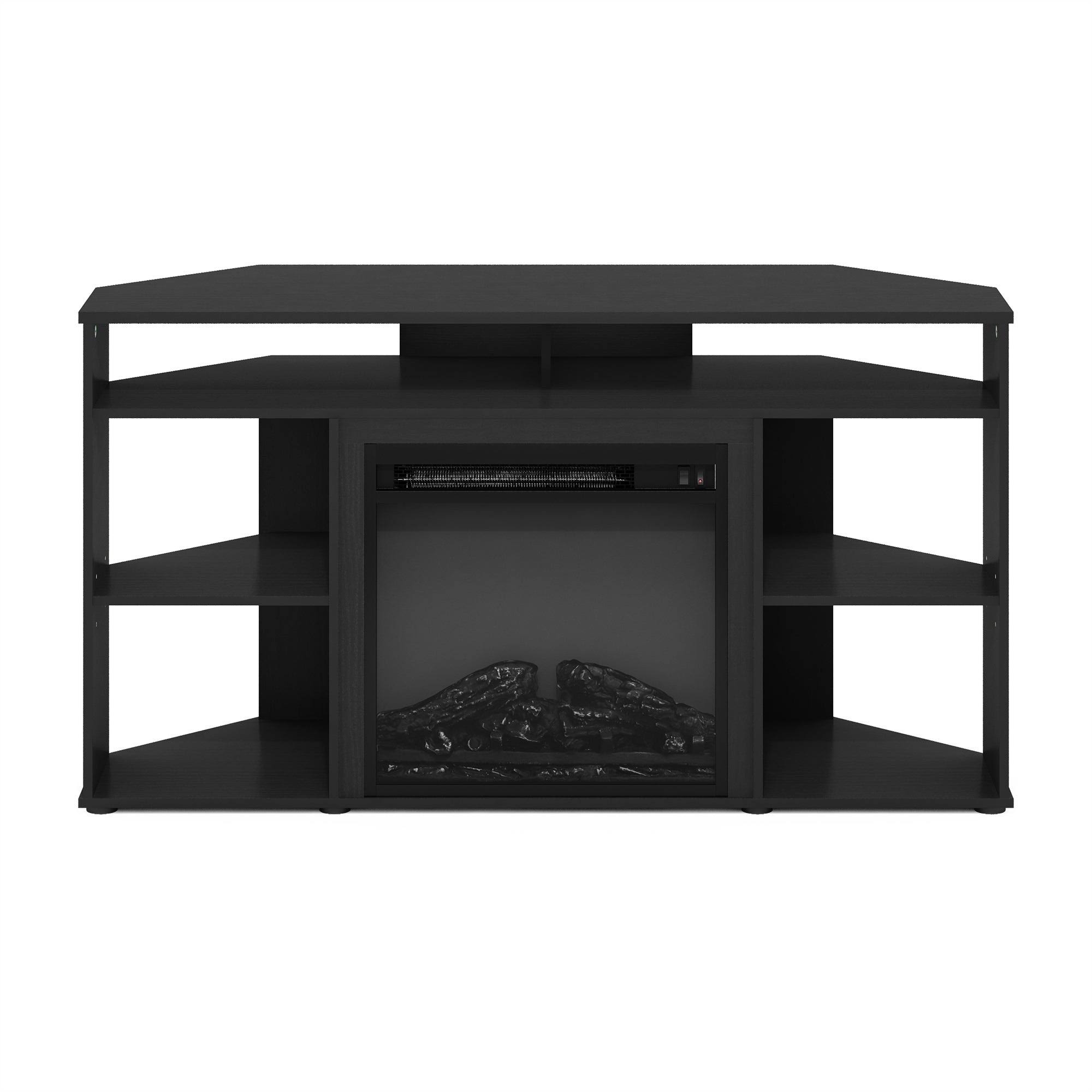 Furinno Jensen Corner Tv Stand With Fireplace For Tv Up To 55 Inches - RSVJ4RAM_PBSAO
