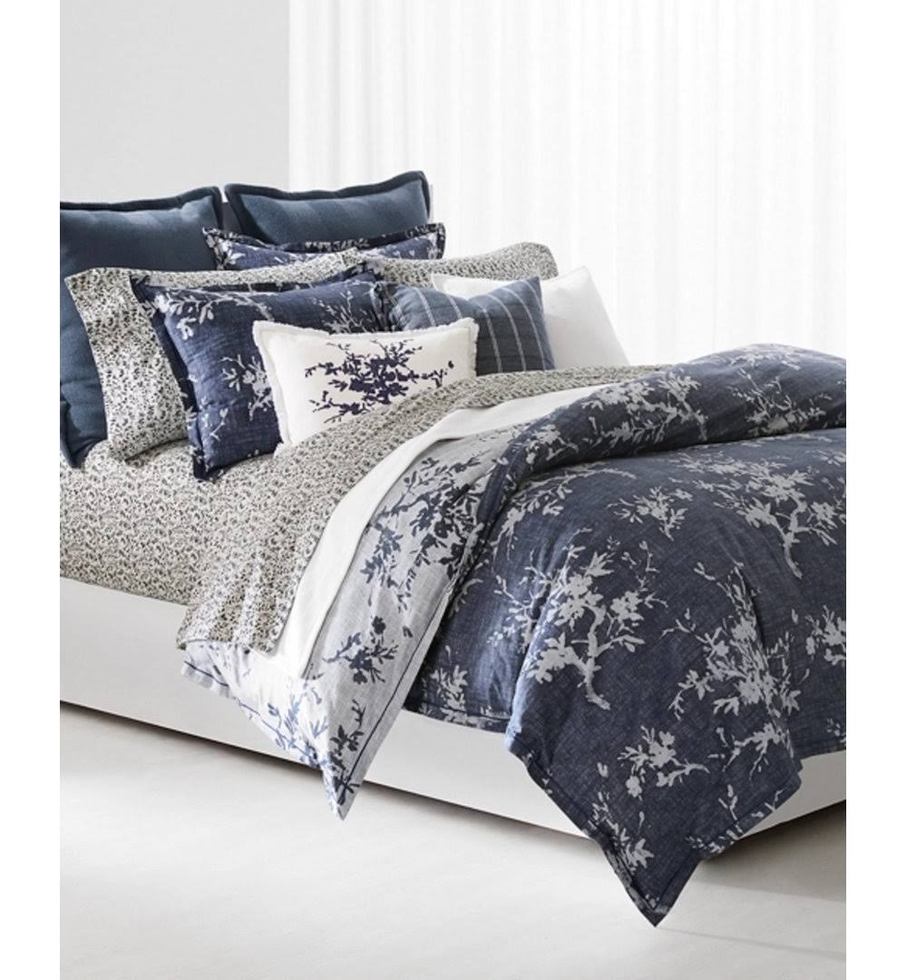 Ralph Lauren Blue/Cream Eva Botanical Comforter Set, Us Full/MEIPOIQ5_N8R3T