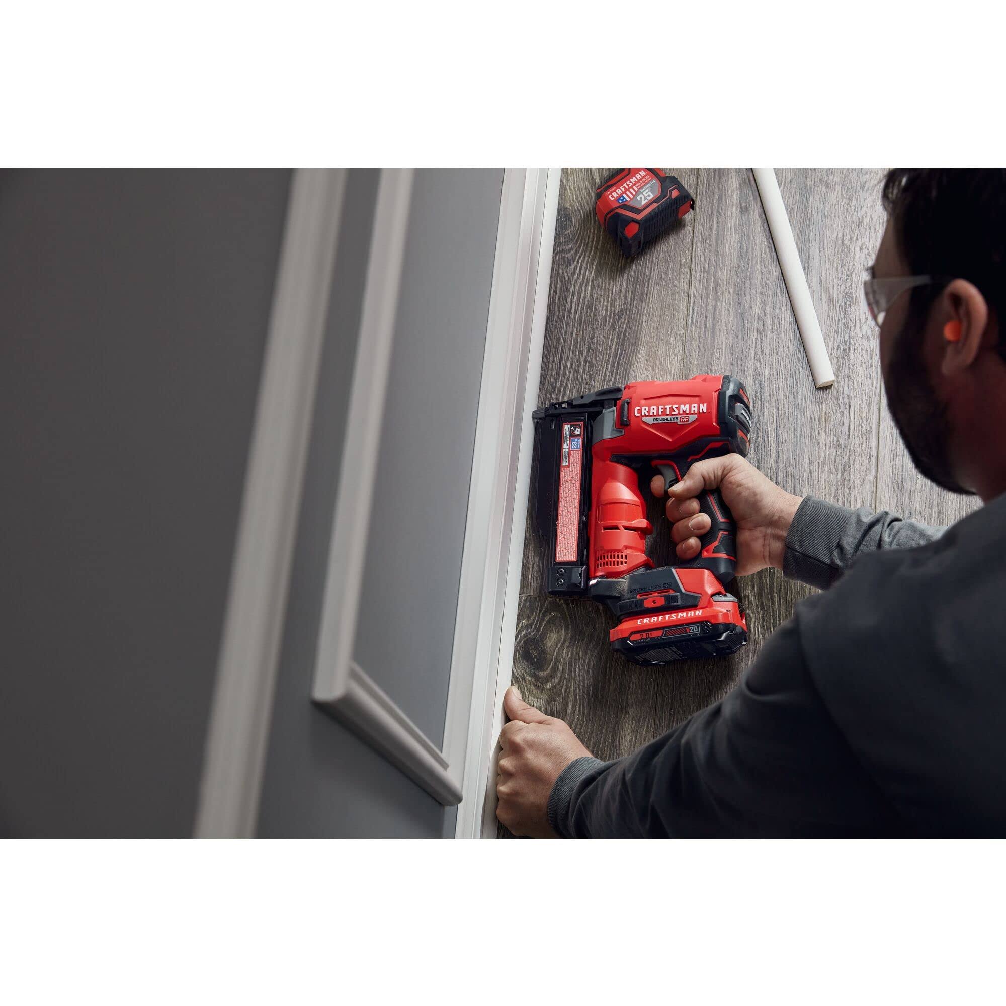 Craftsman 1.375-In 23-Gauge Cordless Pin Nailer | EDRLL4PJ_QSUQP