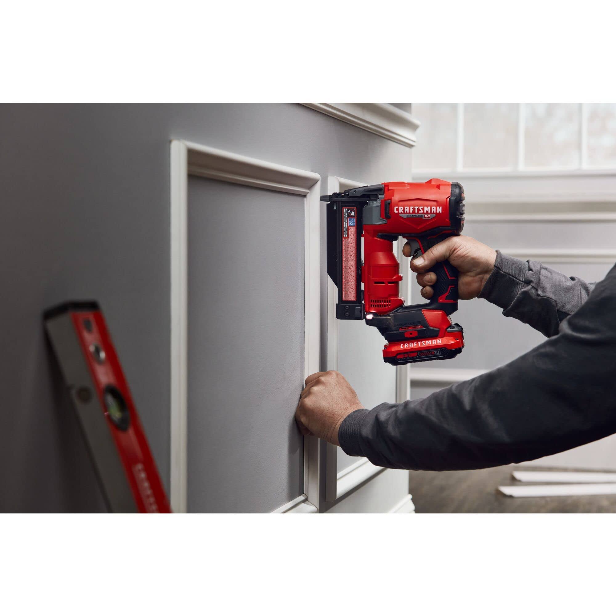 Craftsman 1.375-In 23-Gauge Cordless Pin Nailer | EDRLL4PJ_QSUQP