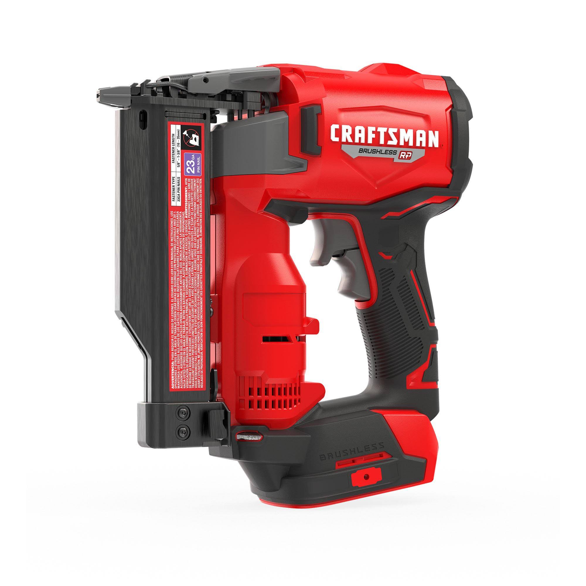 Craftsman 1.375-In 23-Gauge Cordless Pin Nailer | EDRLL4PJ_QSUQP