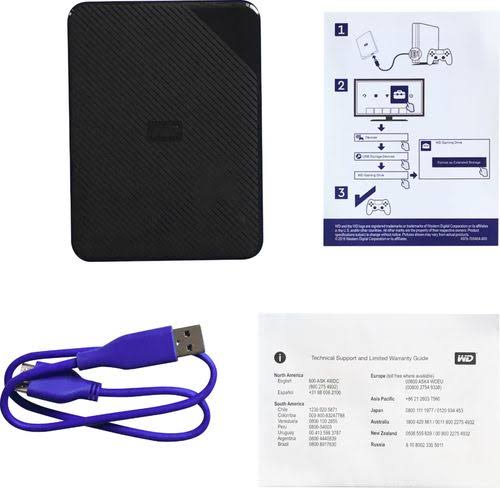 Wd - Game Drive For Ps4 4tb External Usb 3.0 Portable Hard Drive - Black/700WHEEA_AMM6Z
