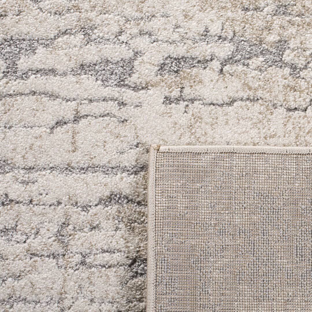 Wrought Studio Goble Taupe/Ivory Area Rug, Size: Rectangle 5'3 Inch X 7'6 Inch, F96JGDLQ_IFS29